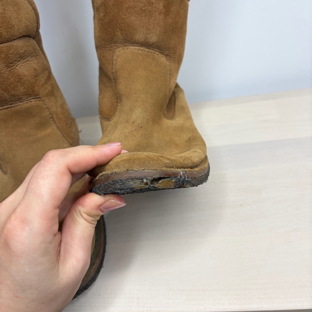 UGG Women's Brown Over the Knee Suede Boots - Picture 6 of 12